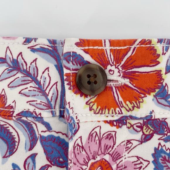 Gap For Good 3” Shorts Sz 4 Flower Floral Print Vacation Tropical Cotton New - Picture 2 of 8